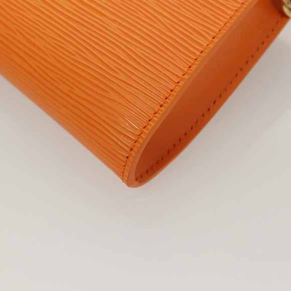 LOUIS VUITTON Epi Pochette Accessoires Pouch Orange Mandarin M5294H Auth 130901V