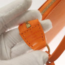 LOUIS VUITTON Epi Pochette Accessoires Pouch Orange Mandarin M5294H Auth 130901V-8