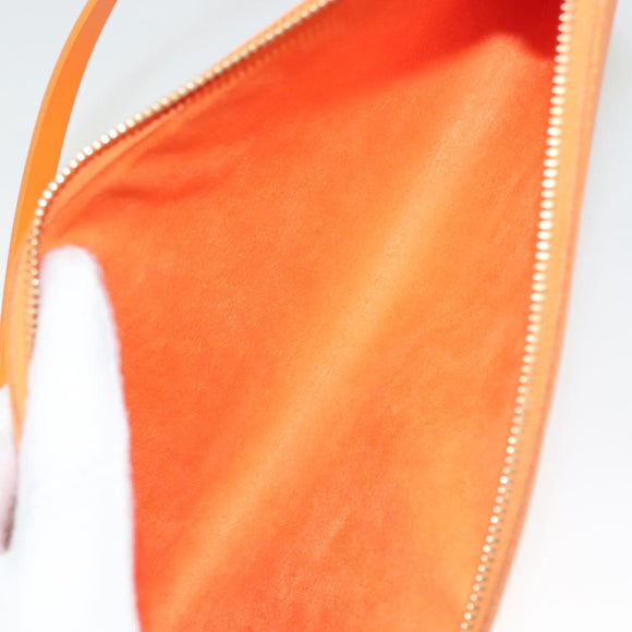 LOUIS VUITTON Epi Pochette Accessoires Pouch Orange Mandarin M5294H Auth 130901V