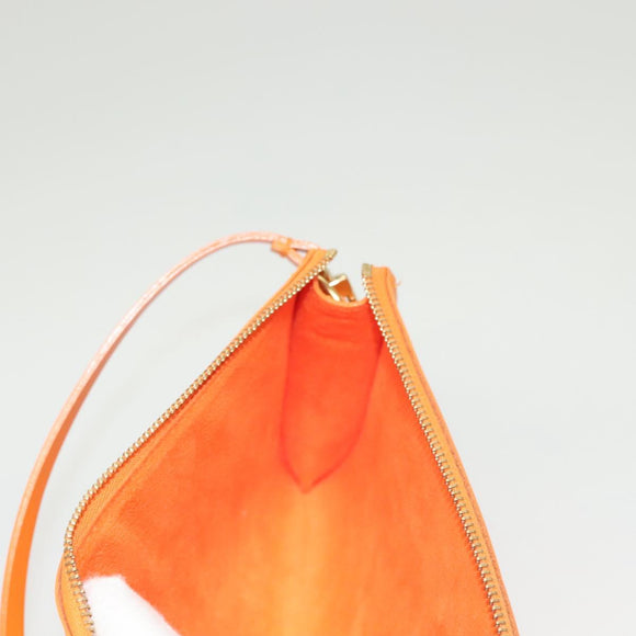 LOUIS VUITTON Epi Pochette Accessoires Pouch Orange Mandarin M5294H Auth 130901V