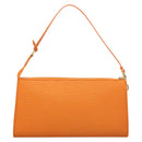 LOUIS VUITTON Epi Pochette Accessoires Pouch Orange Mandarin M5294H Auth 130901V-2
