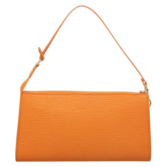 LOUIS VUITTON Epi Pochette Accessoires Pouch Orange Mandarin M5294H Auth 130901V