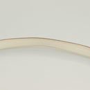 Salvatore Ferragamo Gancini Shoulder Bag Leather White Silver Auth 130905-14