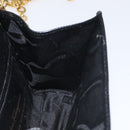 Salvatore Ferragamo Chain Vala Shoulder Bag Leather Black Gold Auth 130906-18