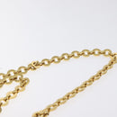 Salvatore Ferragamo Chain Vala Shoulder Bag Leather Black Gold Auth 130906-14