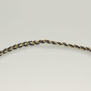 Salvatore Ferragamo Vala Chain Shoulder Bag Leather Navy Gold Auth 130907-14