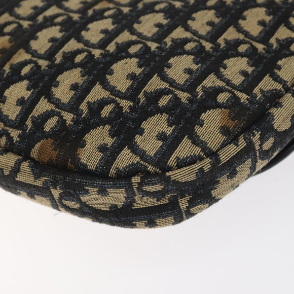 Christian Dior Trotter Canvas Shoulder Bag Navy Auth 130909