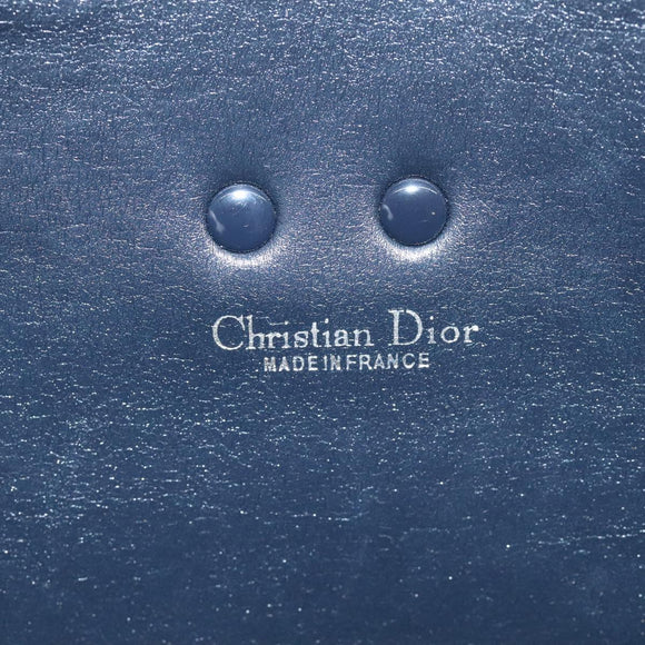 Christian Dior Trotter Canvas Shoulder Bag Navy Auth 130909