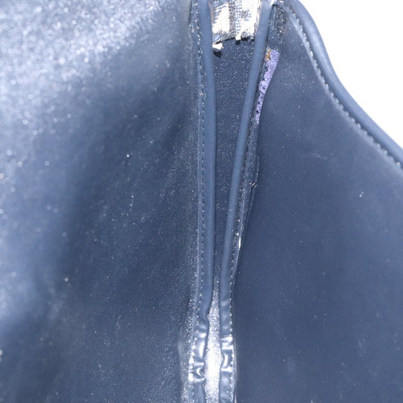 Christian Dior Trotter Canvas Shoulder Bag Navy Auth 130909