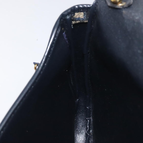 Christian Dior Trotter Canvas Shoulder Bag Navy Auth 130909