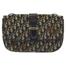Christian Dior Trotter Canvas Shoulder Bag Navy Auth 130909-13