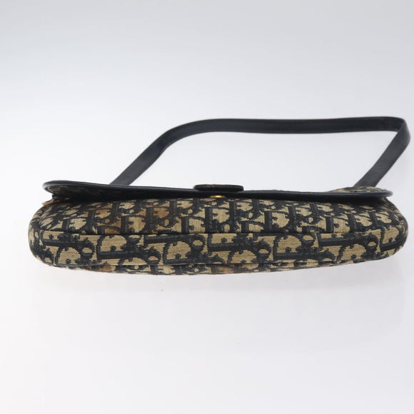 Christian Dior Trotter Canvas Shoulder Bag Navy Auth 130909