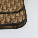Christian Dior Trotter Canvas Shoulder Bag Brown Auth 130910-11