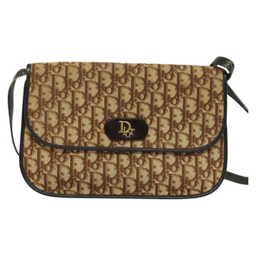 Christian Dior Trotter Canvas Shoulder Bag Brown Auth 130910 - 0