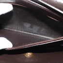 Christian Dior Trotter Canvas Shoulder Bag Brown Auth 130910-20