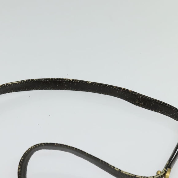 Christian Dior Trotter Canvas Shoulder Bag Brown Auth 130910