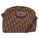 Christian Dior Trotter Canvas Shoulder Bag Red Auth 130911-1