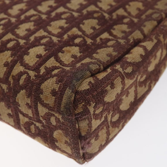 Christian Dior Trotter Canvas Shoulder Bag Red Auth 130911