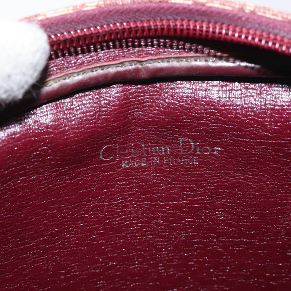 Christian Dior Trotter Canvas Shoulder Bag Red Auth 130911