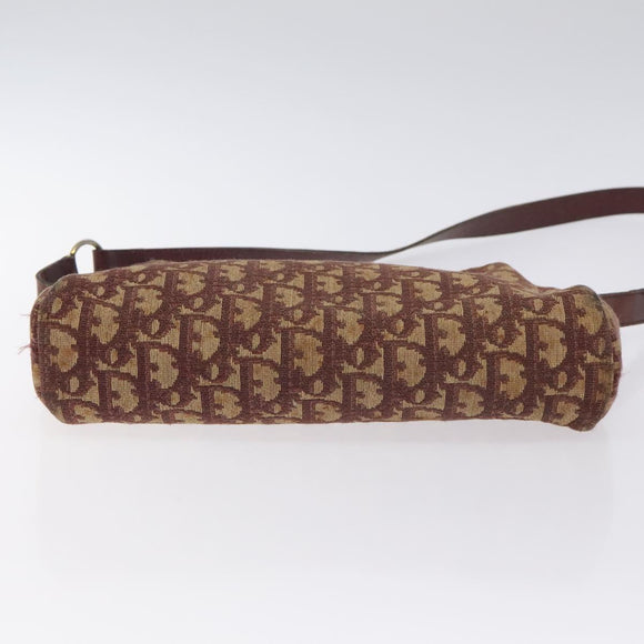 Christian Dior Trotter Canvas Shoulder Bag Red Auth 130911