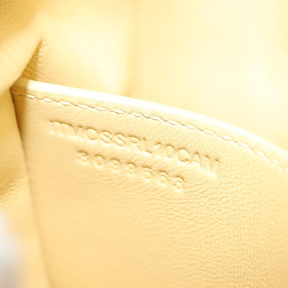 BURBERRY Mini Peg Hand Bag Mouton 2way Beige Gold Auth 130913