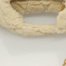 BURBERRY Mini Peg Hand Bag Mouton 2way Beige Gold Auth 130913-7