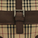 BURBERRY Nova Check Shoulder Bag Canvas Beige Auth 130914-17