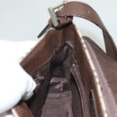 BURBERRY Nova Check Shoulder Bag Canvas Beige Auth 130914-20