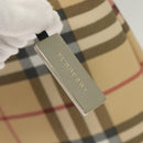 BURBERRY Nova Check Hand Bag PVC Beige Auth 130916-14