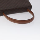 CELINE Macadam Canvas Hand Bag PVC Leather Brown Gold Auth 130918-7
