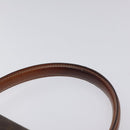 CELINE Macadam Canvas Hand Bag PVC Leather Brown Gold Auth 130918-8