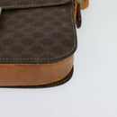 CELINE Macadam Canvas Shoulder Bag PVC Leather Brown Auth 130919-15