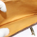 CELINE Macadam Canvas Shoulder Bag PVC Leather Brown Auth 130919-23