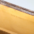 CELINE Macadam Canvas Shoulder Bag PVC Leather Brown Auth 130919-12