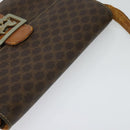 CELINE Macadam Canvas Shoulder Bag PVC Leather Brown Auth 130919-6