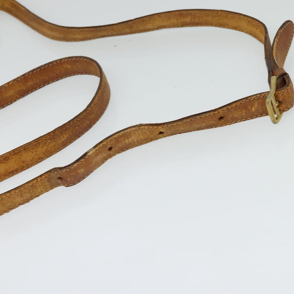 CELINE Macadam Canvas Shoulder Bag PVC Leather Brown Auth 130919