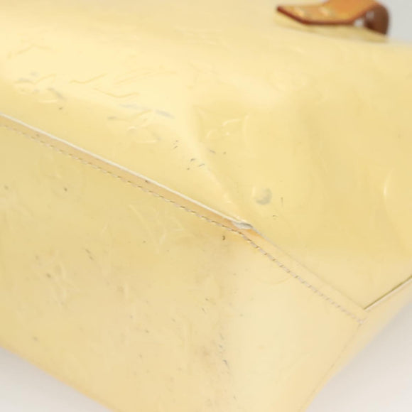 LOUIS VUITTON Monogram Vernis Reade PM Hand Bag Perle M91336 LV Auth 130921