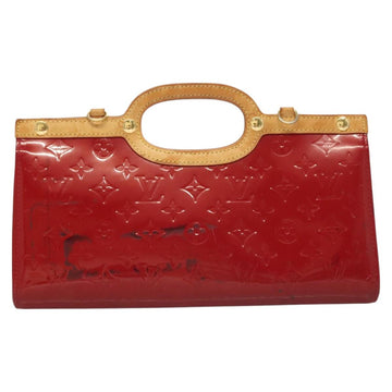 LOUIS VUITTON Monogram Vernis Roxbury Drive Hand Bag 2way Red M91987 Auth 130922 - 0