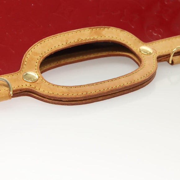LOUIS VUITTON Monogram Vernis Roxbury Drive Hand Bag 2way Red M91987 Auth 130922