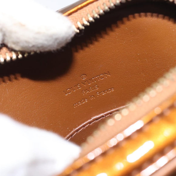 LOUIS VUITTON Monogram Vernis Christie PM Shoulder Bag Bronze M91111 Auth 130923