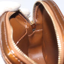 LOUIS VUITTON Monogram Vernis Christie PM Shoulder Bag Bronze M91111 Auth 130923-20