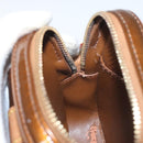 LOUIS VUITTON Monogram Vernis Christie PM Shoulder Bag Bronze M91111 Auth 130923-21