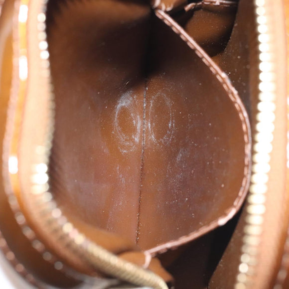 LOUIS VUITTON Monogram Vernis Christie PM Shoulder Bag Bronze M91111 Auth 130923