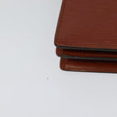 LOUIS VUITTON Epi Angian Clutch Bag Brown M52113 LV Auth 130924-15