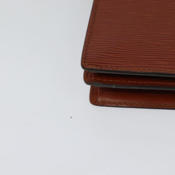 LOUIS VUITTON Epi Angian Clutch Bag Brown M52113 LV Auth 130924