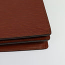 LOUIS VUITTON Epi Angian Clutch Bag Brown M52113 LV Auth 130924-16