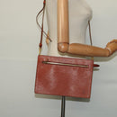 LOUIS VUITTON Epi Angian Clutch Bag Brown M52113 LV Auth 130924-21