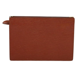 LOUIS VUITTON Epi Angian Clutch Bag Brown M52113 LV Auth 130924 - 0