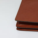 LOUIS VUITTON Epi Angian Clutch Bag Brown M52113 LV Auth 130924-7