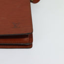 LOUIS VUITTON Epi Angian Clutch Bag Brown M52113 LV Auth 130924-14